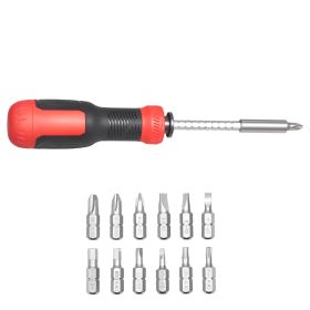 Screwdriver Set, 13 in 1 Magnetic Multi Bit Mini Nut Driver Set, Phillips, Flat Head, Torx, Square Bits for Men