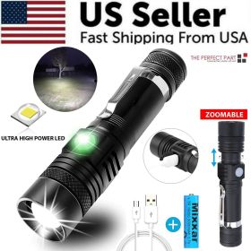 High-Power Rechargeable LED Tactical Flashlight