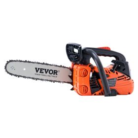 VEVOR Gas Chainsaw, 25.4CC 12" 1.2HP, Gasoline Powered Chain Saw, Handheld Cordless Petrol Chainsaws for Tree Wood Branch Cutting, Tree Trimming