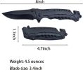 Tactical Folding Pocket Knives 10-Pack with 3.4-Inch Blades & Pocket Clips