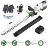 Professional Cordless Hedge Trimmer, ±90° Adjustable Handle & 0.6 Inch Cutting Capacity, 2600mAh Rechargeable Trimmer for Bushes Shrubs Trimming