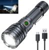 Rechargeable Flashlights High Lumens-Tactical LED Flash Light Adjustable 6 Modes High Power Handheld Flashlight for Home,Emergency,Camping,Hiking