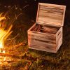 15 Lbs Fatwood Fire Starter Sticks with Wooden Box, 100% Natural Kindling wood, Pine Firewood Firestarter for Campfire, Stove, Fireplace, Bonfires