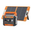 FlashFish P66A 144.3Wh 200W Portable Power Station with 60W Solar Panel – 400W Peak