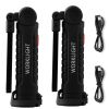 VEVOR Rechargeable Magnetic LED Work Lights, 360° Rotation (2-Pack)