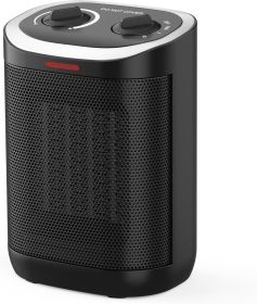 Heater for Indoor Use, 1500W PTC Ceramic Heater with Thermostat, Small Space Heater 2S Rapid Heating, 3 Modes