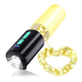 4-in-1 Rechargeable Camping Lantern & 33-Ft String Light with Power Bank