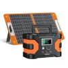 FlashFish 166Wh Portable Power Station with 60W Solar Panel – 200W Peak
