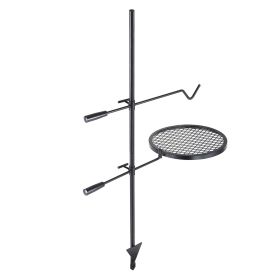 Adjustable Campfire Grill Grate – Heavy-Duty Steel Open Fire Cooking Grill