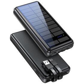 30,000mAh Solar Power Bank with USB-A & USB-C