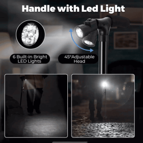 Adjustable Folding Hiking & Trekking Pole with LED Light and Alarm