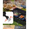 VEVOR 3-Burner 225,000-BTU Propane Camping Stove with Windscreen & Detachable Legs