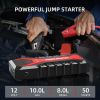 DBPOWER 3000A Portable Car Jump Starter with 80.66Wh Battery & LED Light