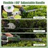 Professional Cordless Hedge Trimmer, ±90° Adjustable Handle & 0.6 Inch Cutting Capacity, 2600mAh Rechargeable Trimmer for Bushes Shrubs Trimming