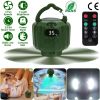 3-in-1 Rechargeable Camping Tent Fan with LED Lantern & Power Bank
