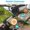 4-in-1 Cordless Pole Saw & Electric Pruning Shears Kit with 2 Batteries