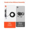VEVOR 1100 lb Rope Pulley Hoist with 100 FT Rope & 5:1 Lifting Ratio