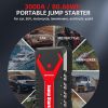DBPOWER 3000A Portable Car Jump Starter with 80.66Wh Battery & LED Light