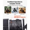 2500 lbs Electric Winch, 12V DC ATV/UTV Winch with Φ0.19 in x 39.4 ft Synthetic Rope & Wired Remote Control, IP55 Waterproof