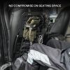 Portable Rigid MOLLE Panel, Tactical Car Back Seat Organizer with Handle, Heavy Duty Car Storage Organizer for Modular Storage