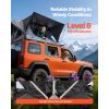 VEVOR 2–3 Person Foldable Rooftop Tent with Mattress & LED Lighting