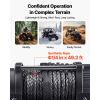 6000 lbs Electric Winch, 12V DC ATV/UTV Winch with Φ0.24 in x 49.2 ft Synthetic Rope, Wireless & Wired Remote Control, IP55 Waterproof