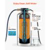 RV Water Softener, 16,000 Grain, Portable Water Softener with NPT 3/4" Fittings, Food-Grade Resin, Stainless Steel, Quick Connect, for RVs, Trailers