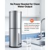 Gravity-fed Water Filter System, 3.25G 304 Stainless-Steel Countertop Water Filtration System, Reduces Lead and up to 99% of Chlorine