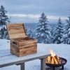 15 Lbs Fatwood Fire Starter Sticks with Wooden Box, 100% Natural Kindling wood, Pine Firewood Firestarter for Campfire, Stove, Fireplace, Bonfires