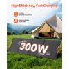 VEVOR 300W Foldable Monocrystalline Solar Panel – 23% Efficiency, IP67