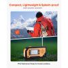 Emergency Weather Radio, 2000mAh Battery, FM/AM/WB/NOAA Alert Solar Hand Crank Emergency Radio, with USB Charging Cable, SOS Alarm and Flashlight