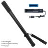 17" Rechargeable LED Tactical Flashlight with Emergency Glass Breaker