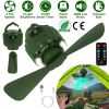 3-in-1 Rechargeable Camping Tent Fan with LED Lantern & Power Bank