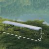 2-Pack 6 ft Portable Folding Camping Benches with Carrying Handles