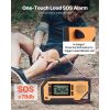 Emergency Weather Radio, 2000mAh Battery, FM/AM/WB/NOAA Alert Solar Hand Crank Emergency Radio, with USB Charging Cable, SOS Alarm and Flashlight