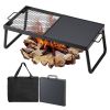 22.4" Folding Campfire Grill with Carry Bag