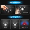 Rechargeable Motion Sensor LED Headlamp with Adjustable Zoom & 3 Light Modes