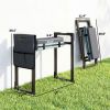 Outsunny Folding Garden Kneeler & Seat with Thick Cushion & Tool Pouch