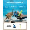 Mini Scuba Tank with Sub-Mask, 0.5L Portable Small Diving Tank for Underwater Breathing, Reusable Lung Diving Cylinder up to 10 Minutes Dive Time