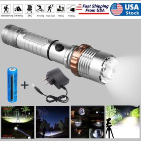 LED Flashlight Rechargeable Work Light Super Bright Torch Emergency Light Escape Hammer (Option: 1Pack)