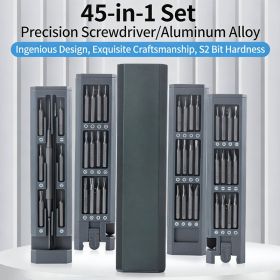 45 In 1 Precision Screwdriver Set, Professional Small Screwdriver Set With Metal Case, Magnetic Repair Tool Kit (Option: Green)