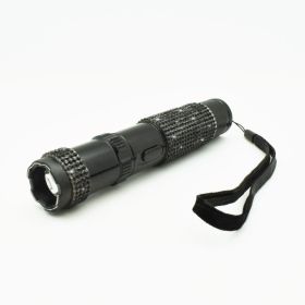 JOLT RhineStun Rechargeable Stun Flashlight with Holster & Wrist Strap (Color: Black)