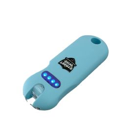 Streetwise SMART Rechargeable Keychain Stun Gun with LED Flashlight (Color: Teal)