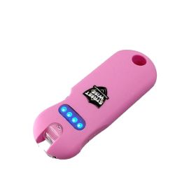 Streetwise SMART Rechargeable Keychain Stun Gun with LED Flashlight (Color: Pink)