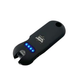Streetwise SMART Rechargeable Keychain Stun Gun with LED Flashlight (Color: Black)