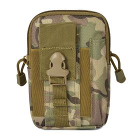 Tactical MOLLE Utility Pouch with Phone Storage & Belt Attachment (Color: Camouflage)