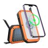 10,000mAh Solar Power Bank with Built-In USB-C Cable