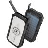 10,000mAh Solar Power Bank with Built-In USB-C Cable