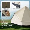 Outsunny 16.5-Ft 10-Person Waterproof Bell Tent with UV Protection
