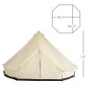 Outsunny 16.5-Ft 10-Person Waterproof Bell Tent with UV Protection